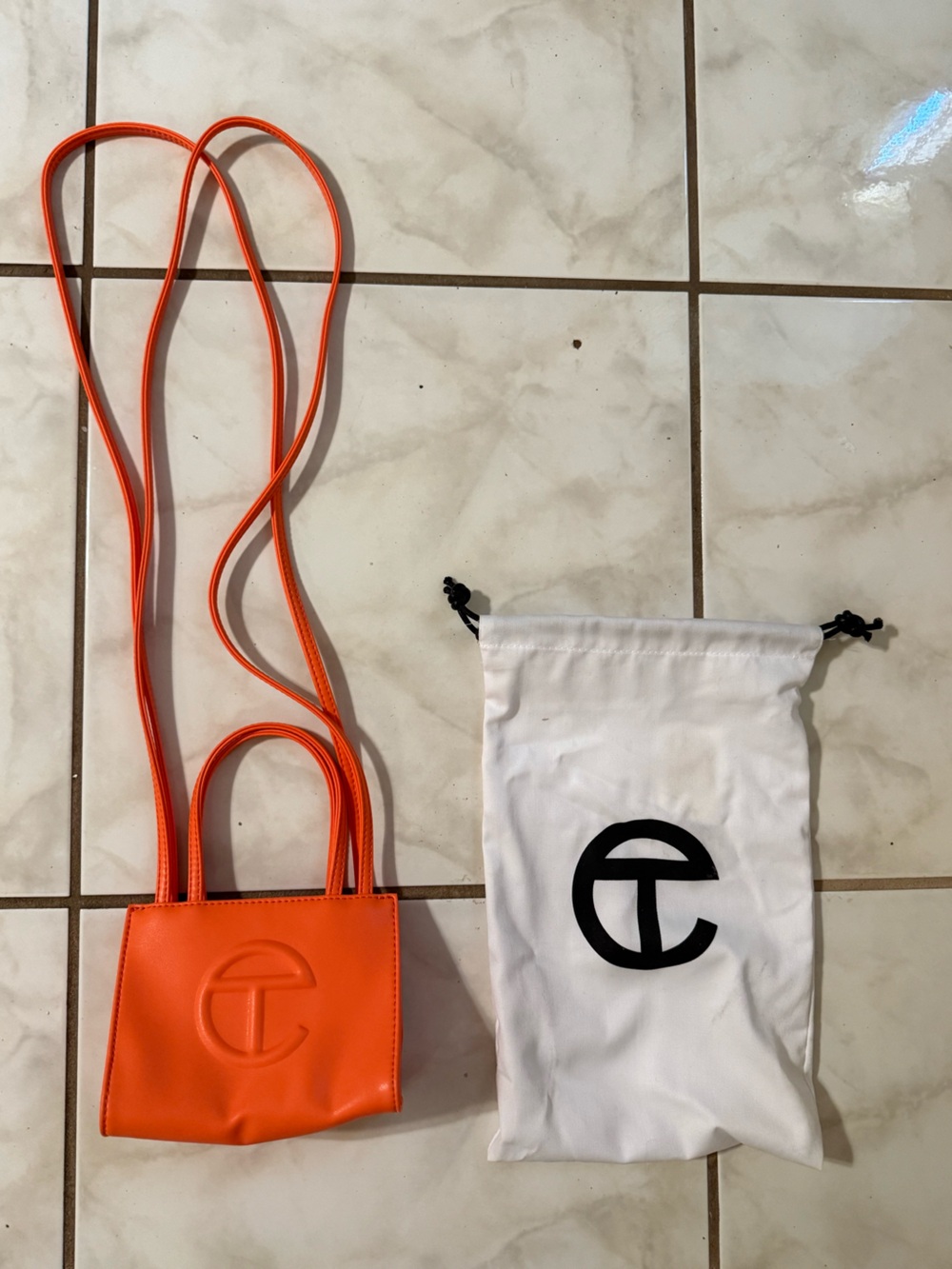 Telfar Bright Orange with Long Strap